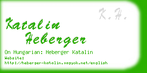 katalin heberger business card
